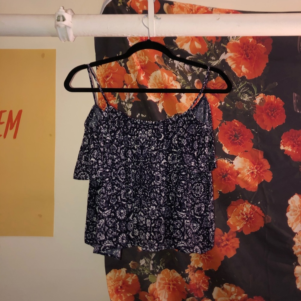 LUSH off the shoulder open back top